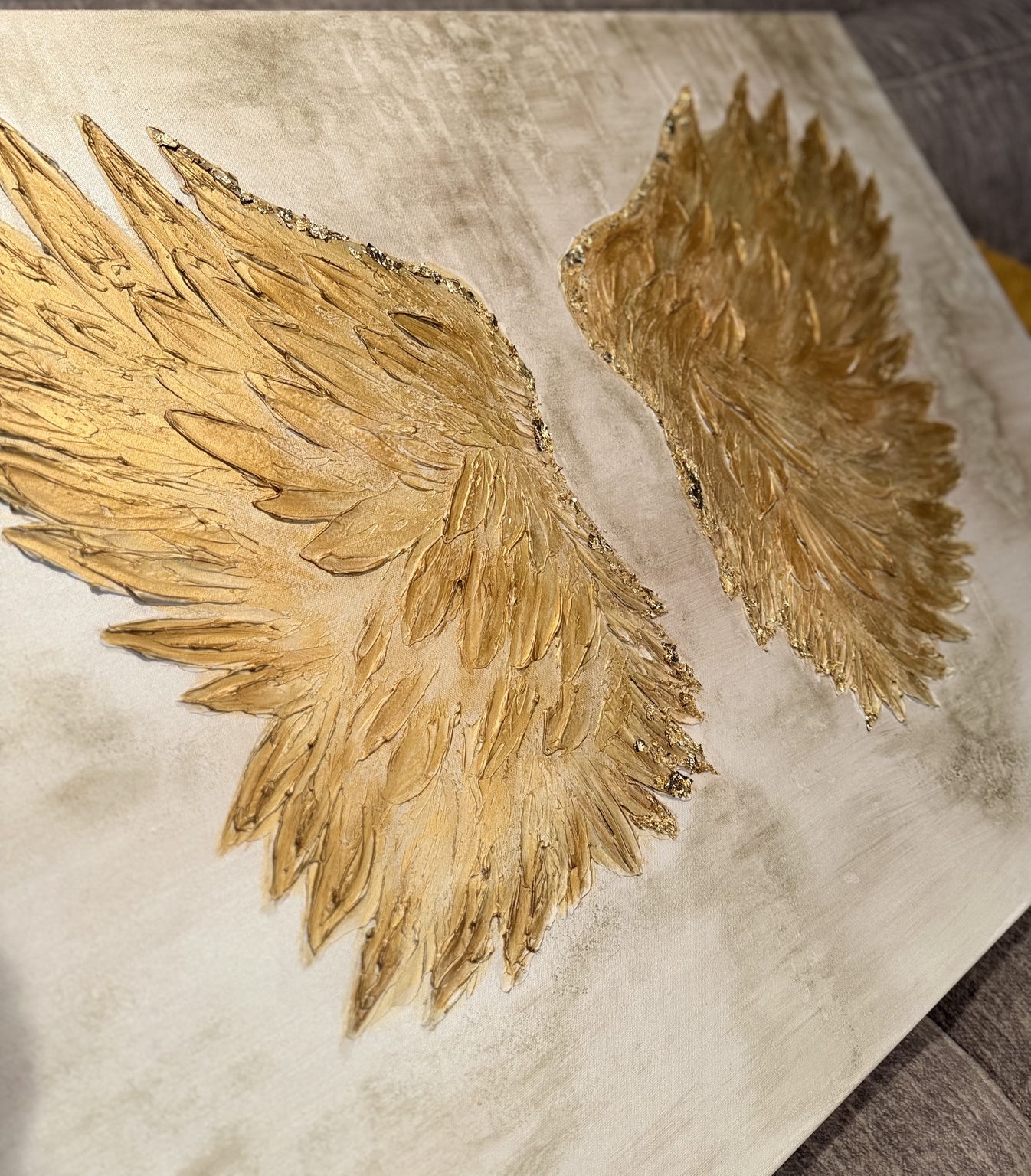 Ian, golden wings canvas
